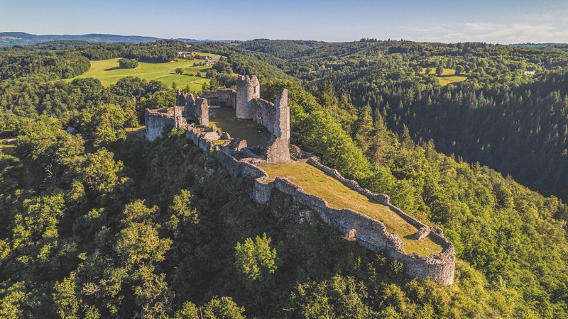 Ruinen des Château de Ventadour (Moustier Ventadour)