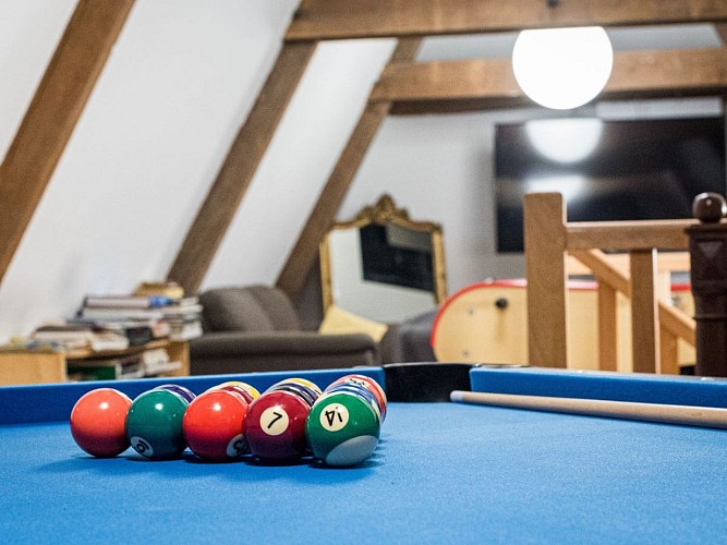 Le Manoir des Bréholles - Goustranville - Salle de billard