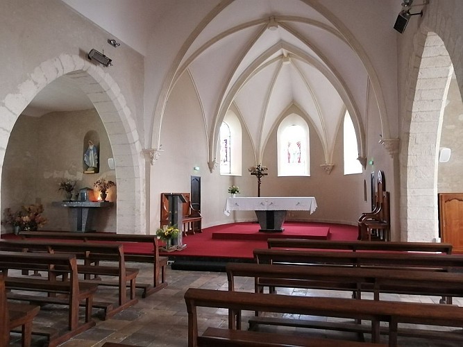2021_Eglise - Hinx - Vue depuis la nef principale