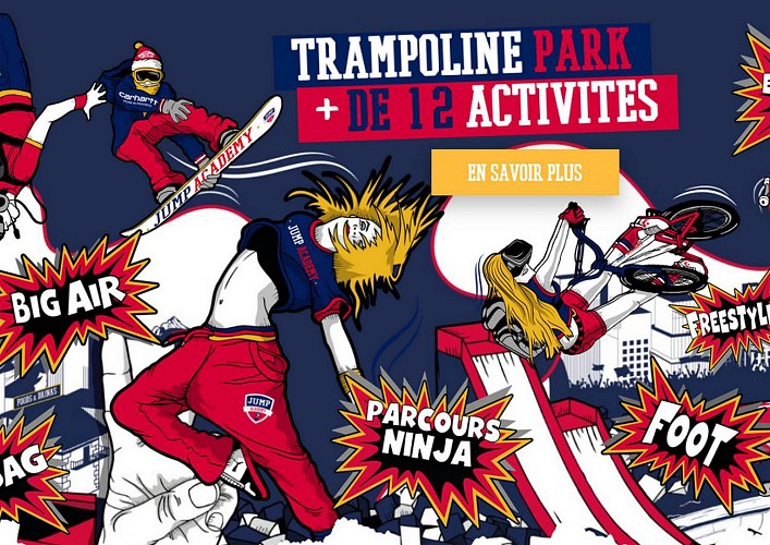 Trampoline park Jump Academy - Lescar - enseigne