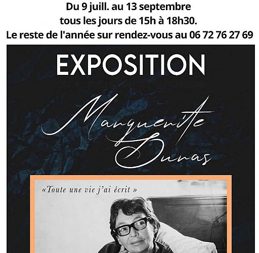 Affiche Marguerite Duras ouverture été 2023 changement - 1