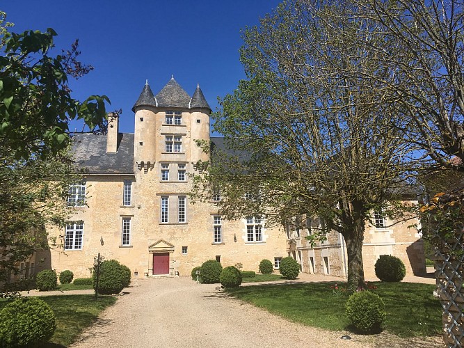 Château d'Avanton Cour ensoleillée