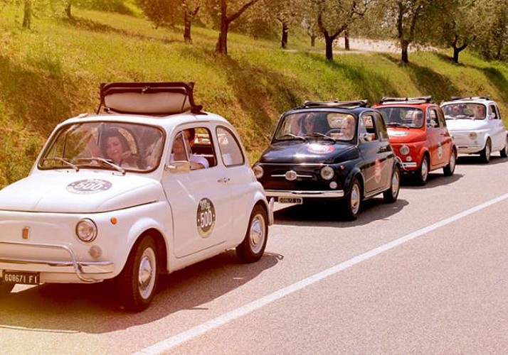 Tour guidé en Fiat 500 de la région du Chianti - au départ de Sienne