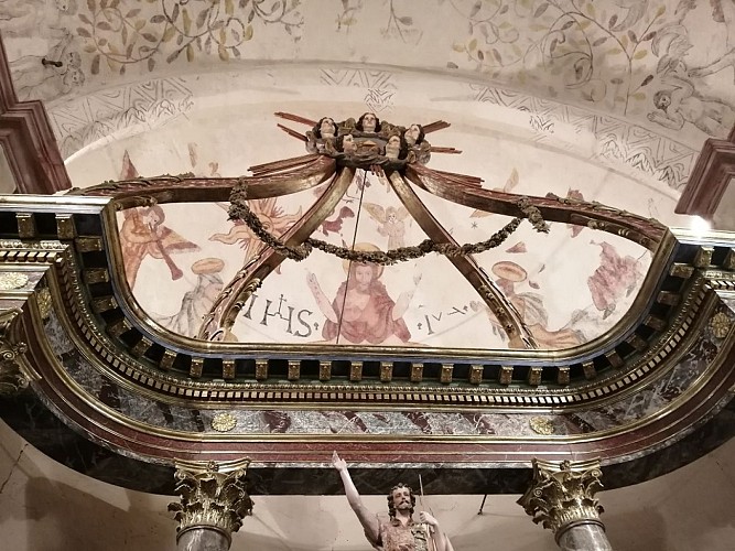 Eglise de Larbey - Peinture de la voûte