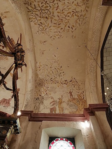 Eglise de Larbey - Peinture de la voûte - Enfer