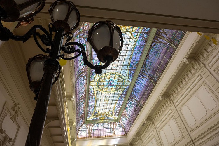 Verrière Art nouveau du Crédit Lyonnais