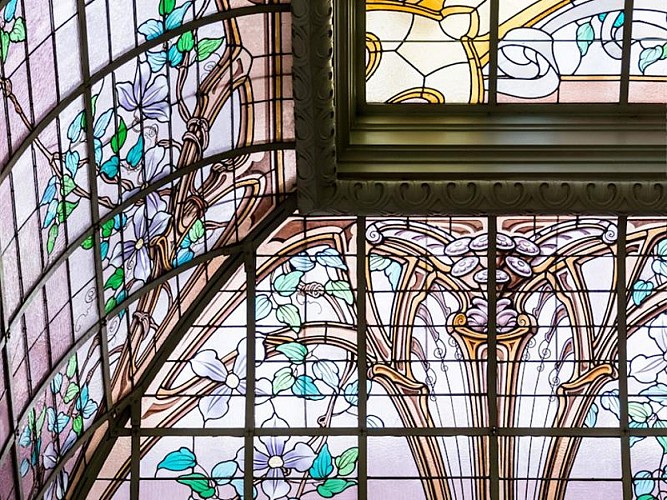 verrière J. Gruber Crédit Lyonnais, Art nouveau