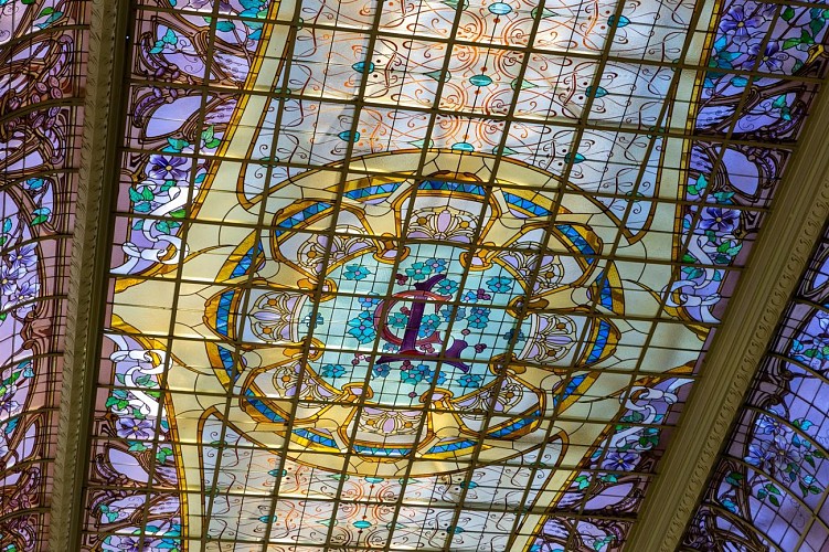 Verrière Art nouveau du Crédit Lyonnais