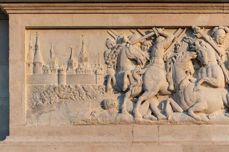 Mémorial Désilles - scène de la bataille de Nancy de 1477