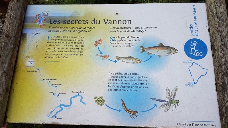 [Sentier Gall'eau romain] Panneau thématique N°1 : "La rivières Vannon"