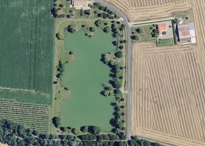 Lac TOURET - Vue aérienne