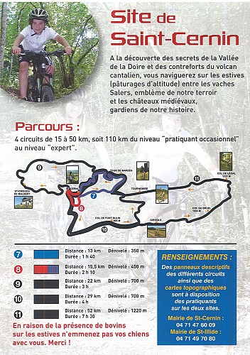 Mountain-biking "Monts et barrages" resort