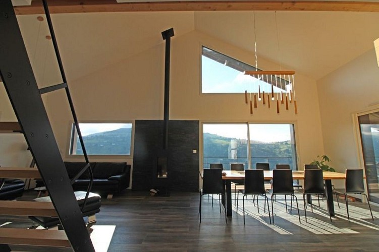 Chalet 10 personnes - Le Rihutt - Chalet moderne avec vue dégagée