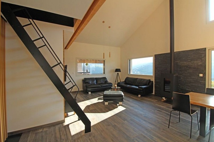 Chalet 10 personnes - Le Rihutt - Chalet moderne avec vue dégagée