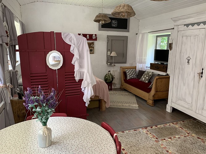 studio salon et chambre