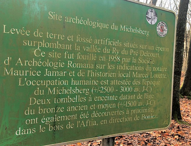 Le site du Michelsberg date de la période du néolithique