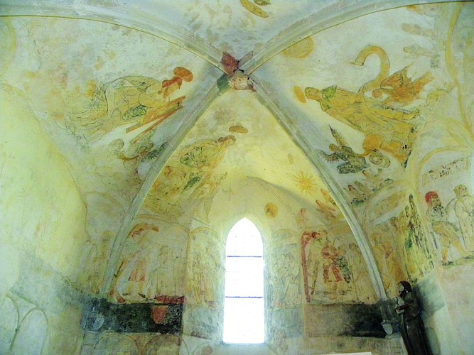 Fresques de l'église de Canville-la-Rocque