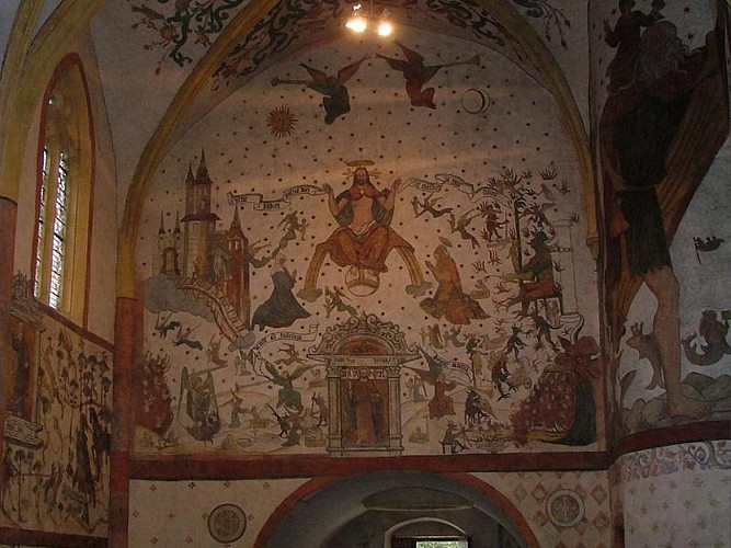 Fresques à l'église Saint Martin à Sillegny