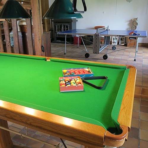 Billard et ping-pong sur place