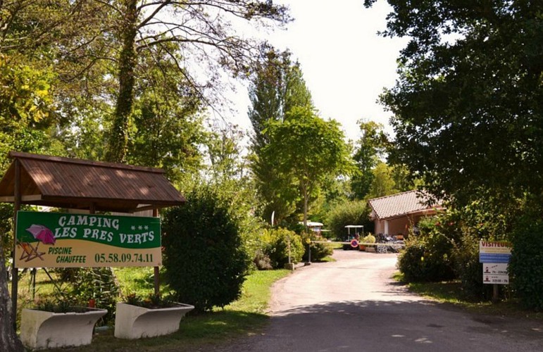 Entrée du camping  Les Prés Verts