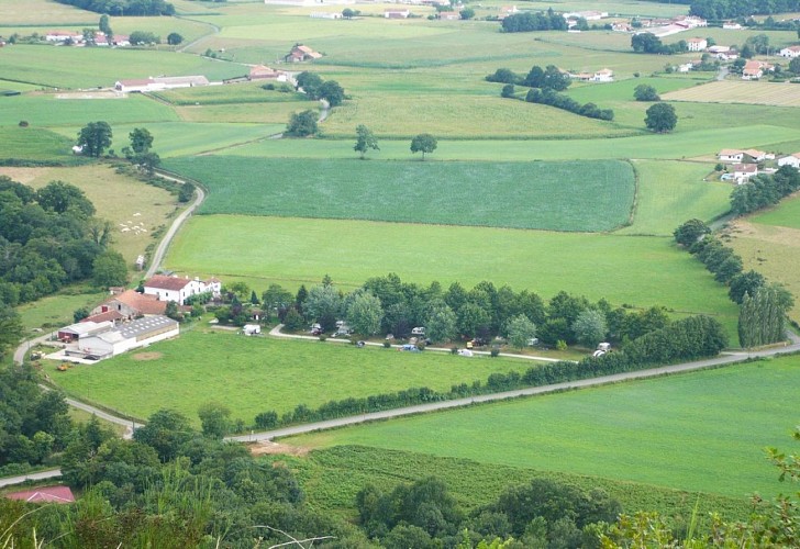 Camping-La-Paix-des-Champs-vue-aerienne-st jean le vieux