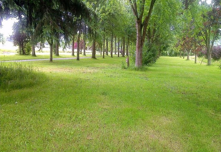 Camping-La-Paix-des-Champs-emplacements-ombragé-st jean le vieux