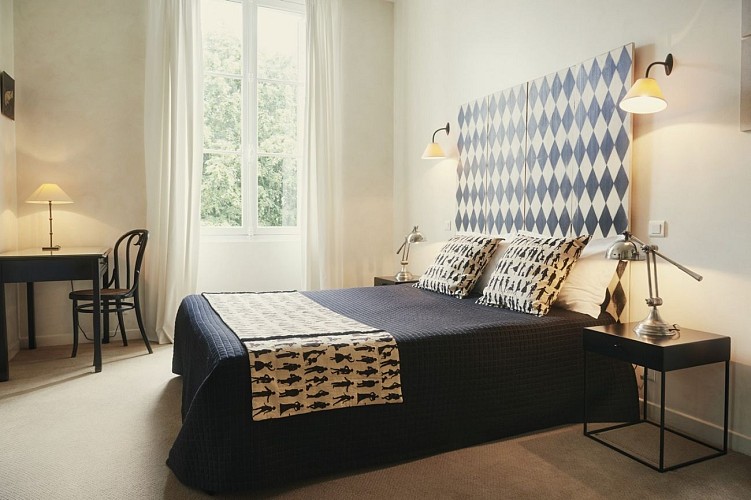 Hôtel Bristol - Pau - Chambre double damier