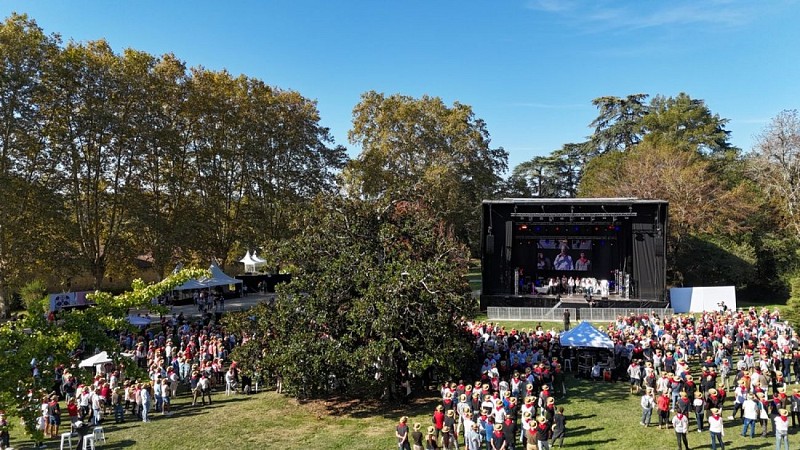 parc du château de Poudenas : spectacle