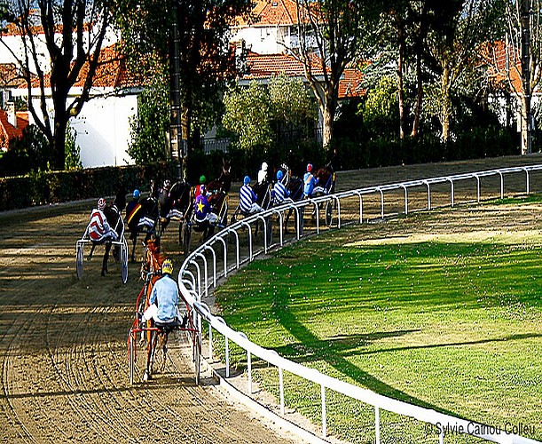Un des virages releves - Hippodrome des Fleurs - Biarritz