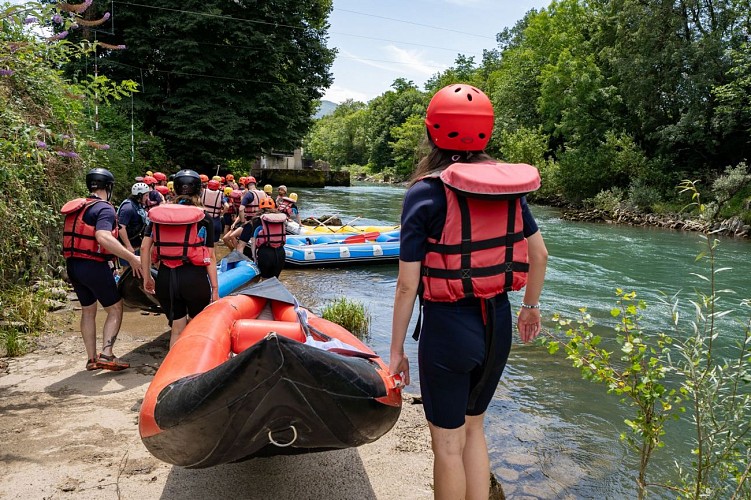 Départ d'activité avec le centre nautique de Soeix