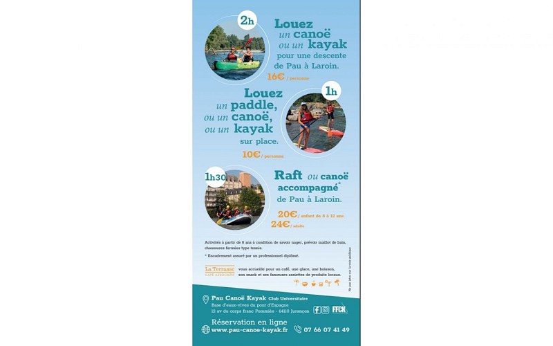 location verso canoe