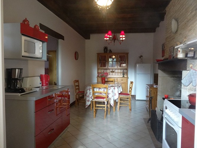 La cuisine-salle à manger