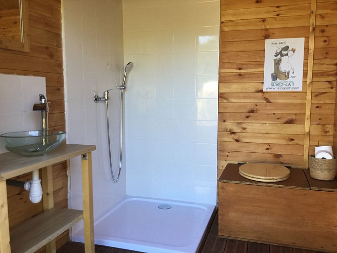 Coin Douche sanitaire Yourtes