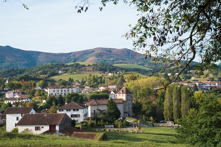 Espelette - Vue sur le château