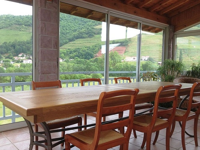 Domaine-Mourguy-vue véranda-Ispoure