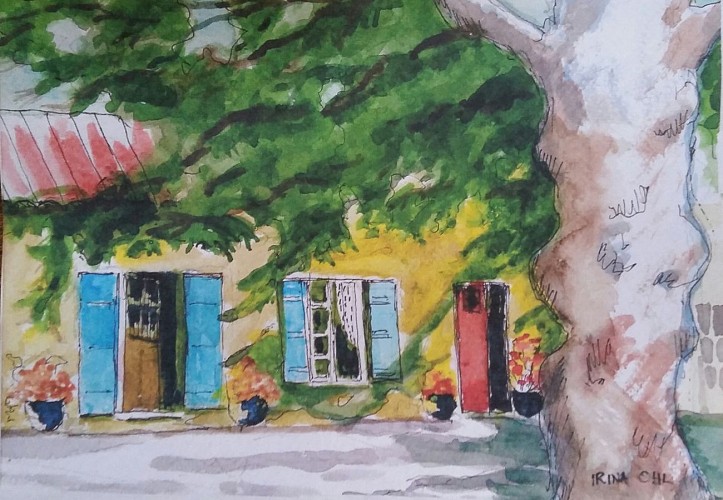 Une peinture de "Maison Madame"