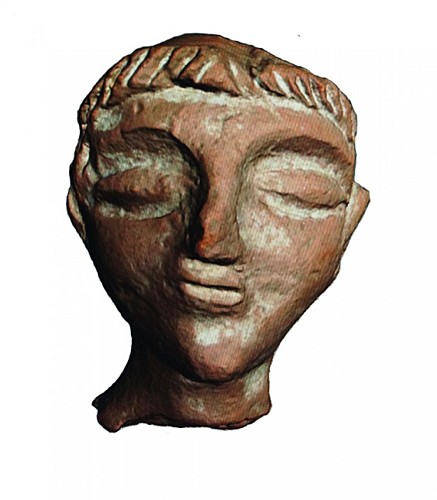 Tête de divinité  d'après la 3D