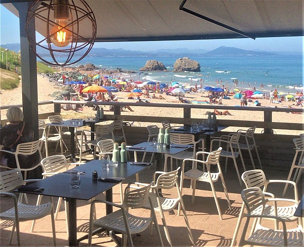 Milady Beach Biarritz terrases