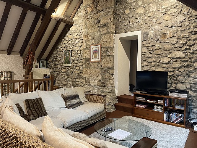 Le moulin Eygun à Lhers - séjour