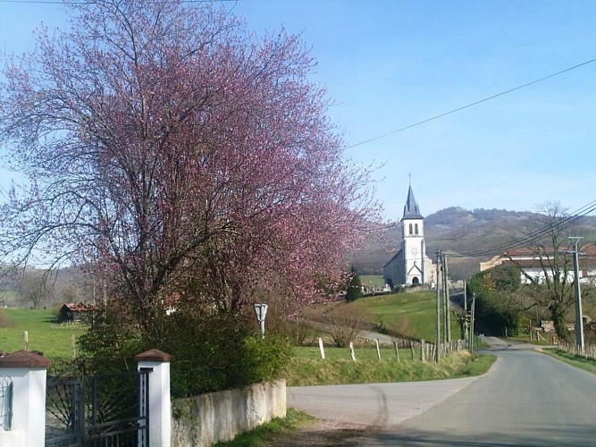 Location Tafernaberry - Vue église - Bussunarits