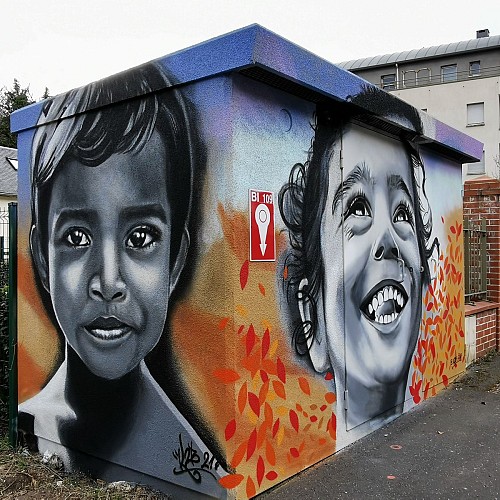 Street Art - Les droits de l'enfant - K2B GRAFF