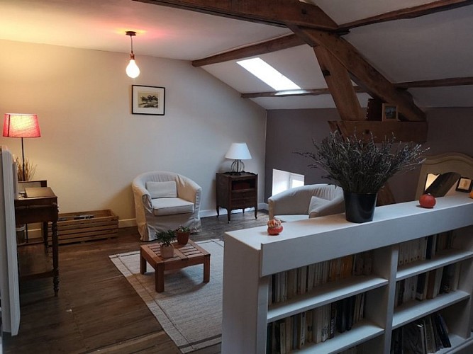 Les Ombelles - Espace salon Chambre Coriandre