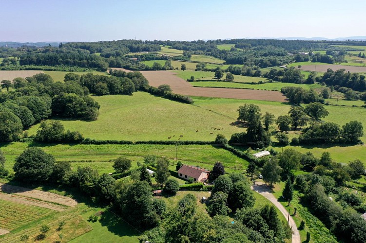Chambre d'hôte Floromel - vue aérienne_3