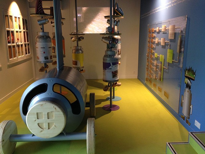 Shop of Yenne milk cooperative