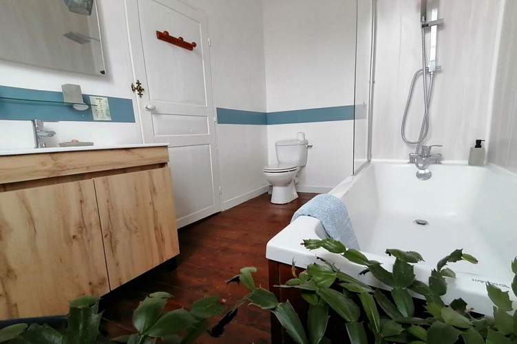 Le Grand Houx - Chambre pyrénées - salle de bains