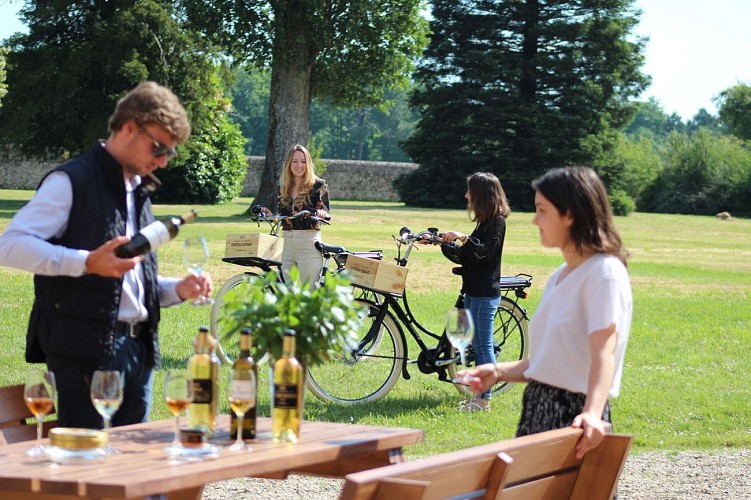 Guiraud à bicyclette - SAUTERNES - Sud-Gironde