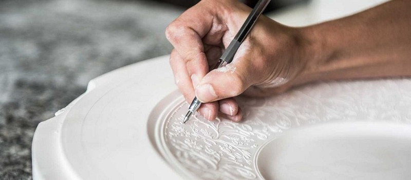 Porcelaines JL. Coquet & Jaune de Chrome_1