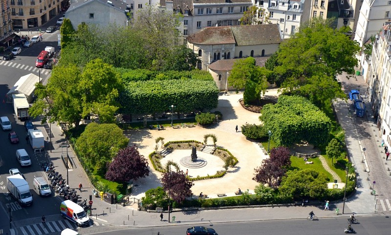 La fontaine du square René Viviani