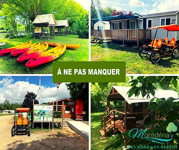 Aire de services et de stationnement camping-cars à Morannes au Camping Moredena