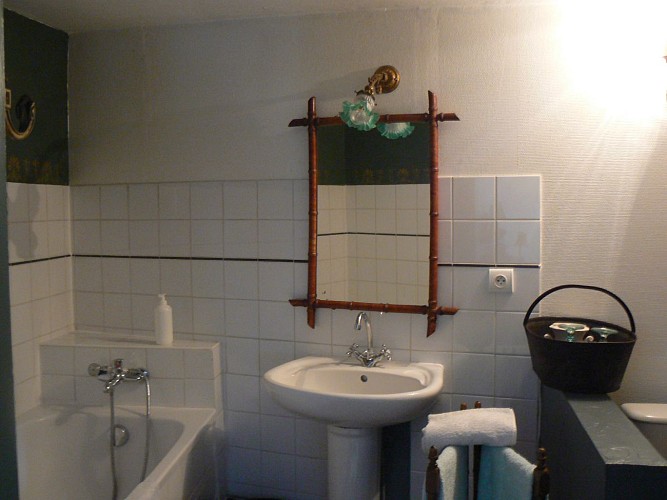 Salle de bain de la chambre Verte